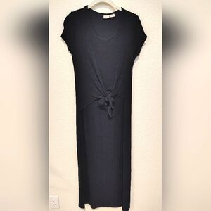 Chicos Travelers Elegant Black Maxi Dress